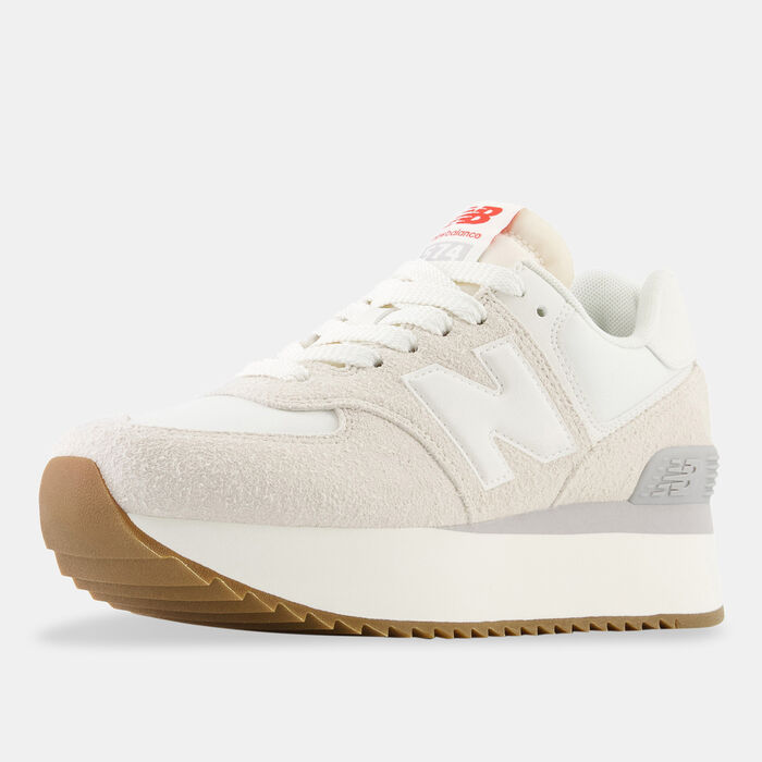 نيو بالانس حذاء 574+ للنساء بنى image number 8