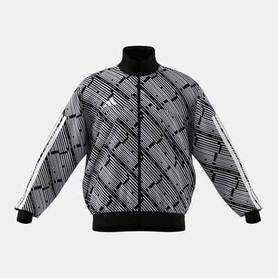 اديداس جاكيت رياضي إيميرجينغ هارموني تيرو للرجال أسود