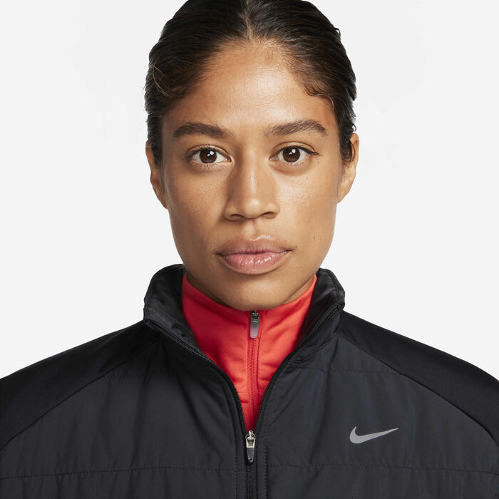 نايكي ثيرما-فت سويفت سترة الجري للنساء أسود image number 2