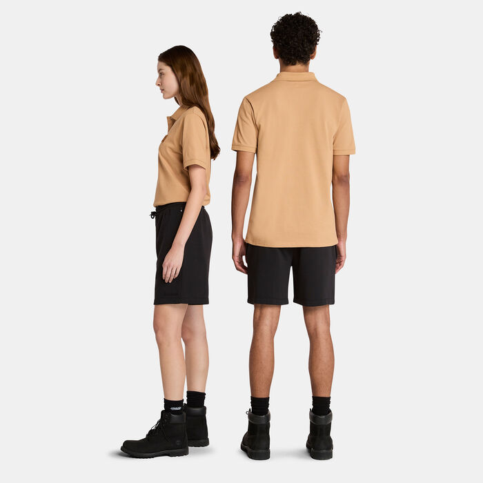 تمبرلاند هودي بولو بشعار منسوج للرجال أصفر image number 1