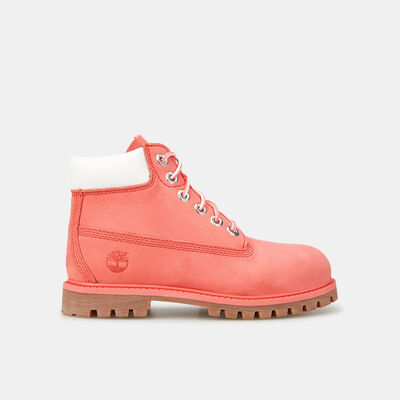 تمبرلاند حذاء بريميوم 6-إنش ووتر بروف للاطفال وردي