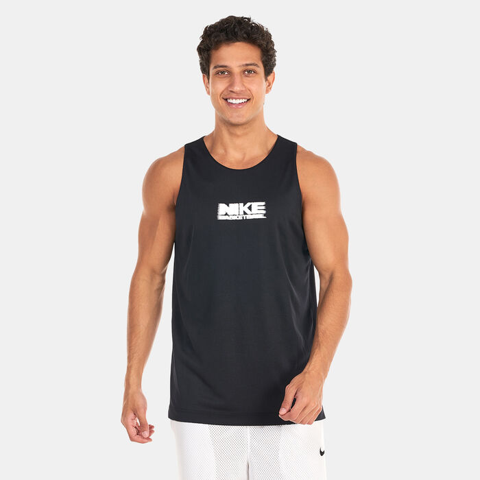 نايكي تيشيرت كرة السّلة ستاندرد ايشيو ريفيرسبال للرجال رمادي image number 3