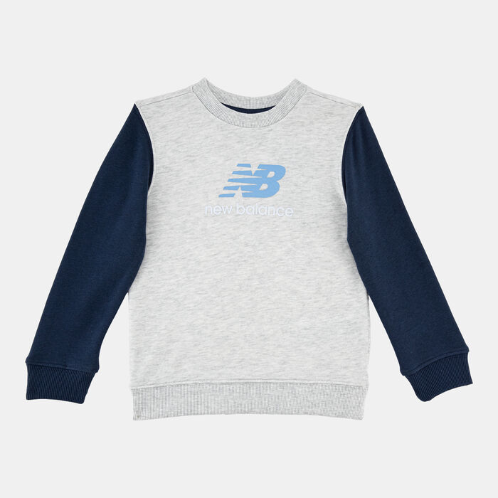 نيو بالانس طقم تيشيرت وبنطال رياضي للأطفال رمادي image number 1