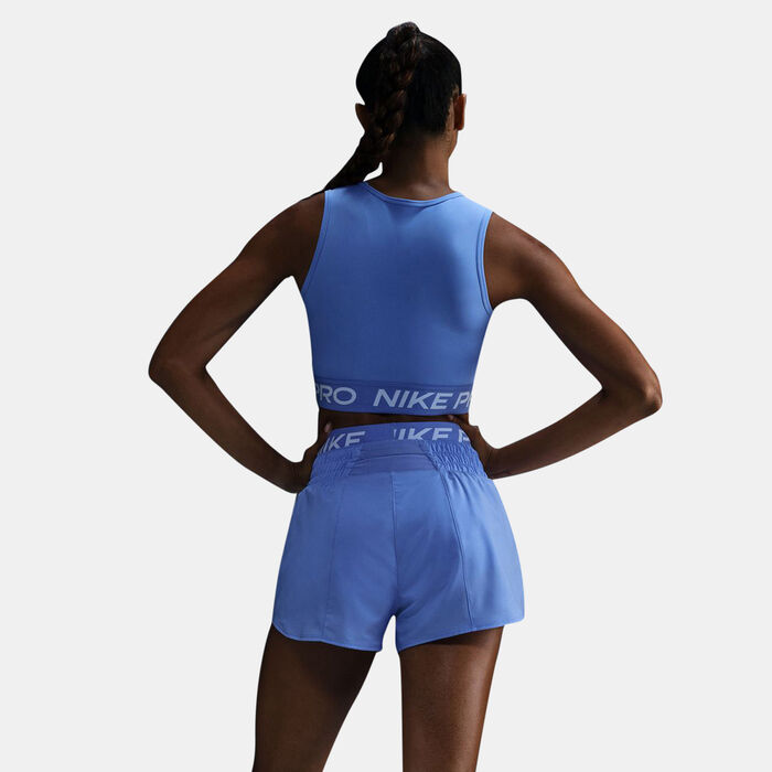 نايكي تيشيرت قصير برو دراي فت للنساء أزرق image number 1