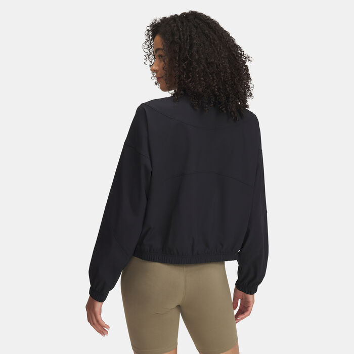 اندر ارمر جاكيت ريفال منسوج للنساء أسود image number 1