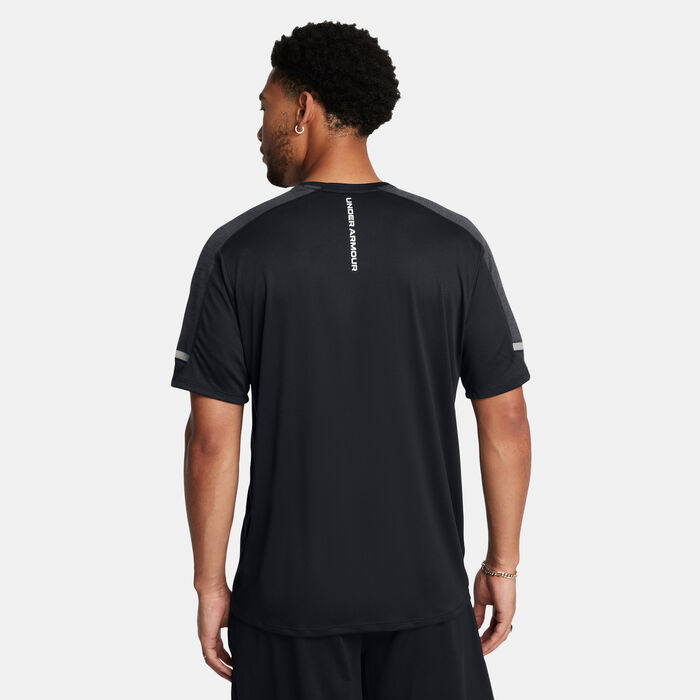 اندر ارمر تيشيرت تمرين تيك متعدد الاستخدامات للرجال أسود image number 1