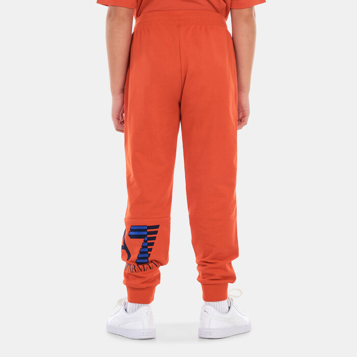 اي ايه 7 امبوريو ارماني بنطال لوجو تراك للاطفال برتقالي image number 1