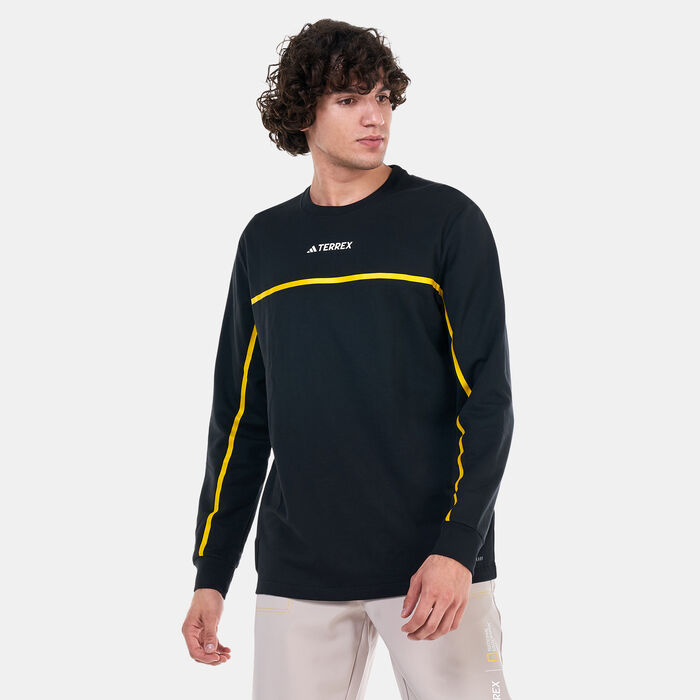 اديداس تيشيرت ناشيونال جيوجرافيك تَك للرجال أسود image number 0