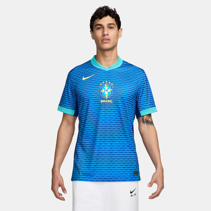 نايكي تيشيرت كرة القدم لمنتخب البرازيل دراي فت ADV اويه للرجال - 2024 أزرق image number 0