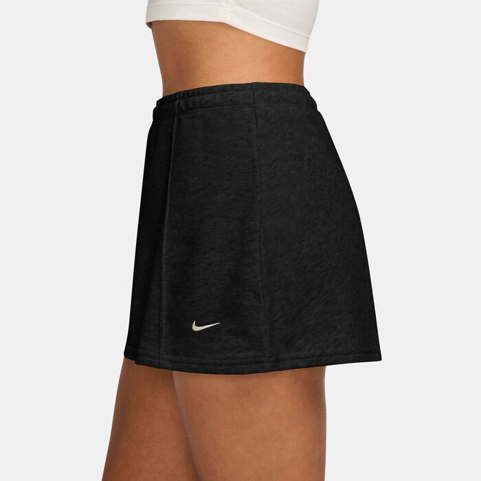 نايكي تنورة سكورت سبورتسوير تشيل تيري ميني للنساء أسود image number 2