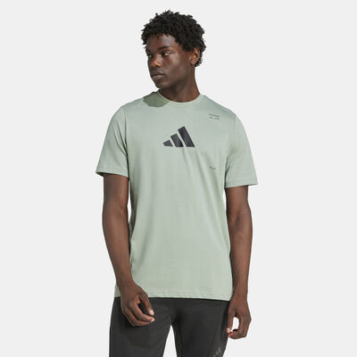 اديداس تيشيرت التمرين أول-جيم كاتيجوري برسومات للرجال أخضر