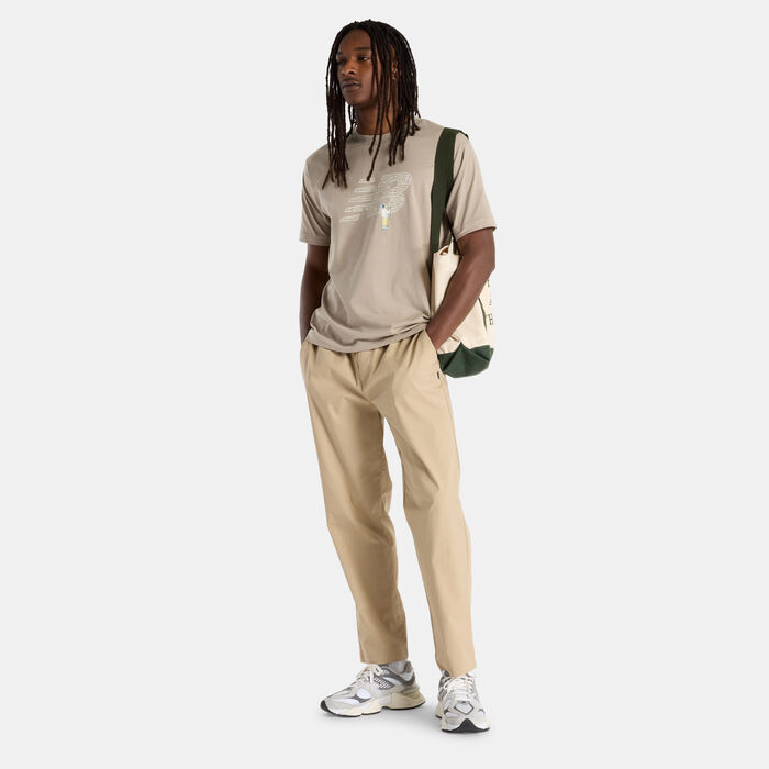 نيو بالانس تيشيرت تشوك بورد لوجو للرجال بنى image number 2