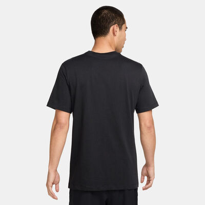 نايكي تيشيرت الجري للرجال رمادي