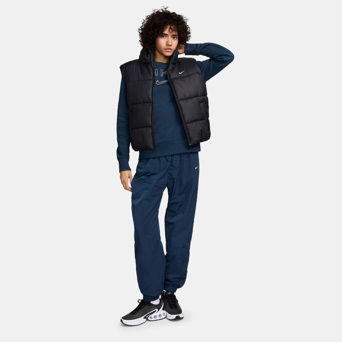 نايكي سترة سبورتسوير ثيرما-فت بافر للنساء أسود image number 2