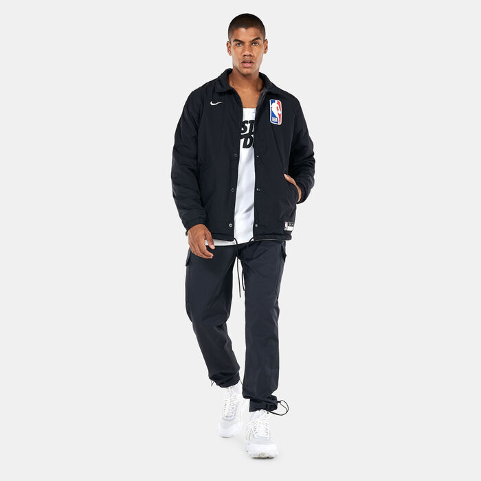 نايكي جاكيت تيم 31 كورت-سايد ان بي اي ريفيرسبال للرجال أسود image number 2