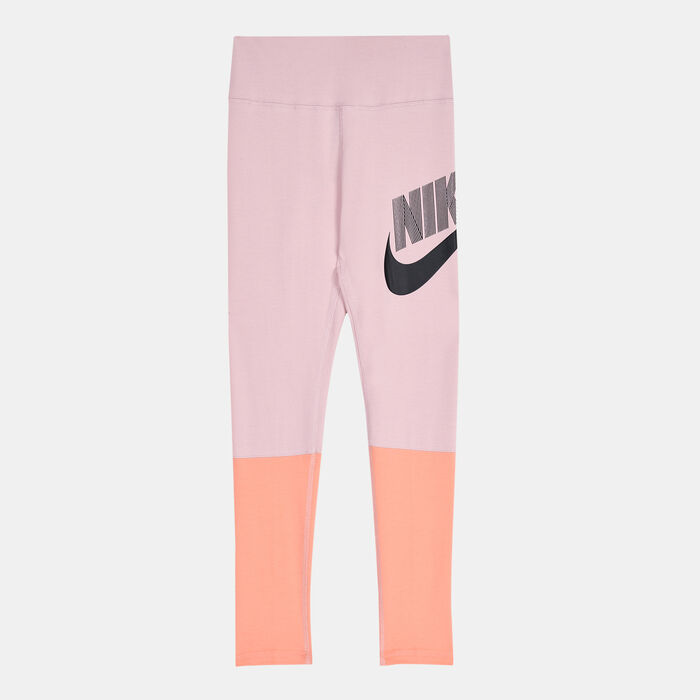 نايكي بنطال ليقنز سبورتسوير فيفوريت هاي-ويست DNC للاطفال وردي image number 0