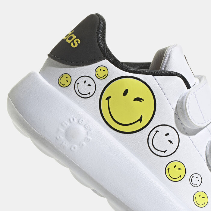 اديداس حذاء الجري سمايلي ادفانتيج للأطفال أبيض image number 4