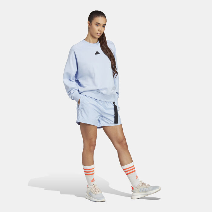 اديداس شورت سيتي اسكيب للنساء أزرق image number 2