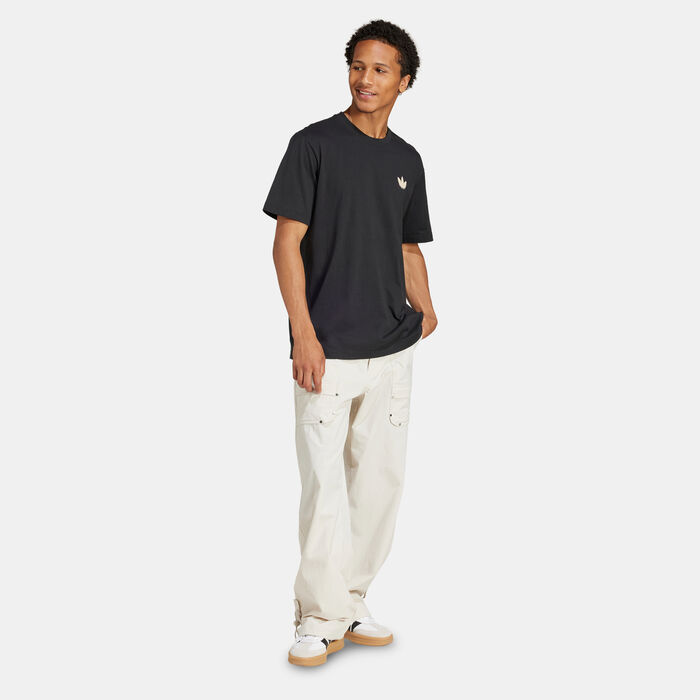 اديداس اورجينال تيشيرت سكيلتون باك للرجال أسود image number 2