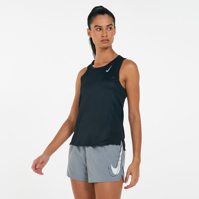 نايكي تيشيرت الجري دراي-فت للنساء أسود