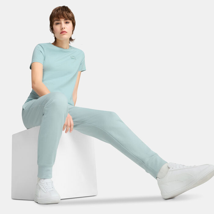 بوما تيشيرت إسينشيال إليفايتد للنساء أخضر image number 2