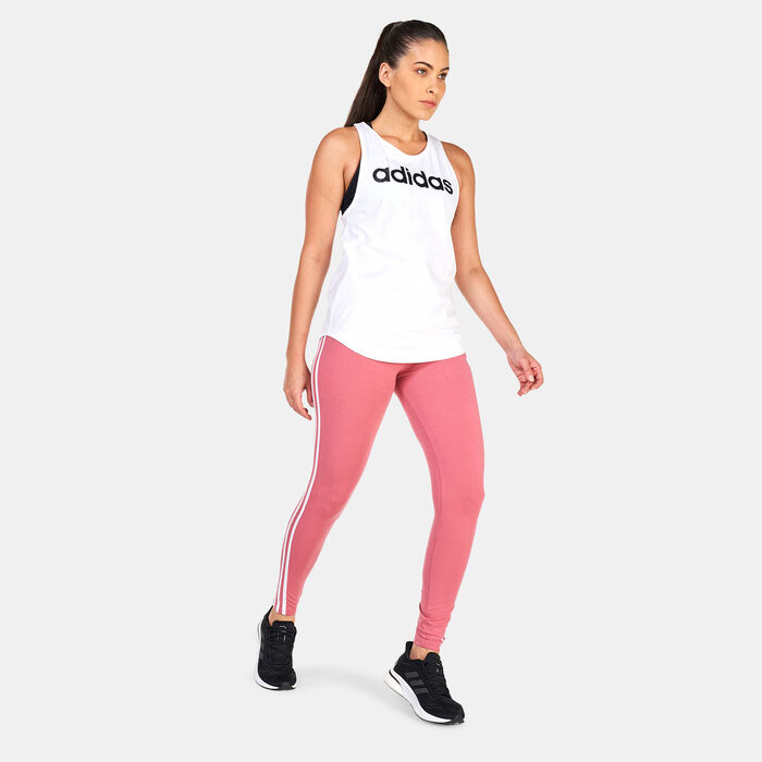 اديداس تيشيرت اسنشالز لوس لوجو تانك للنساء أبيض image number 2