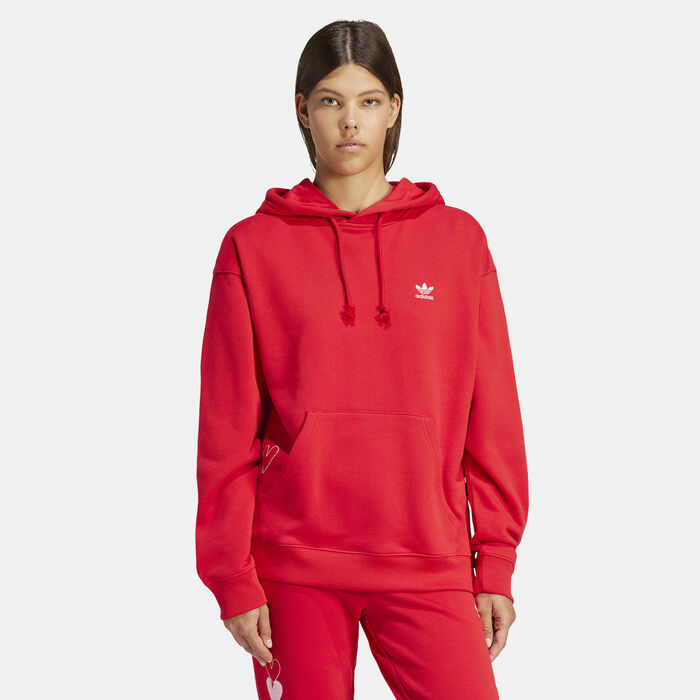 اديداس اورجينال هودي فالانتاينز للنساء أحمر image number 0