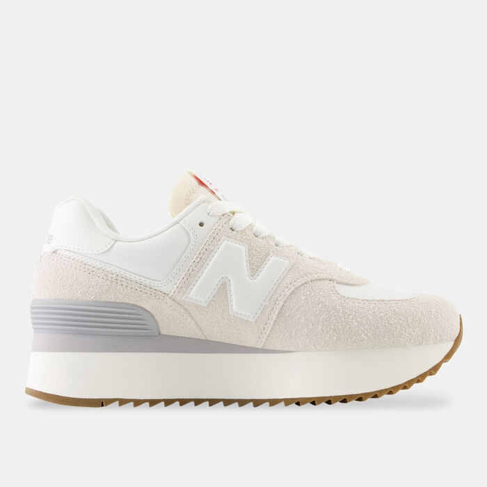 نيو بالانس حذاء 574+ للنساء بنى image number 4