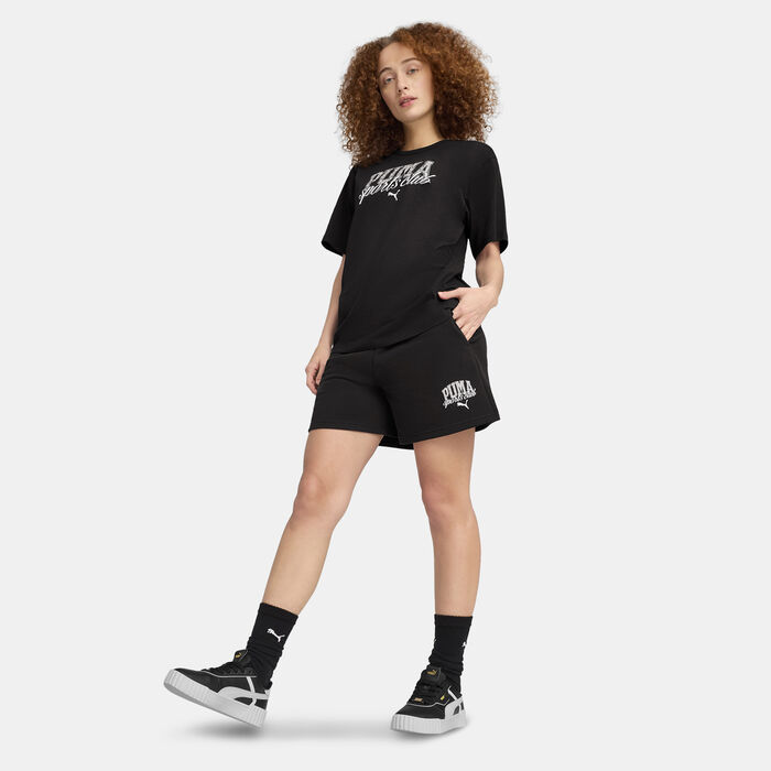 بوما تيشيرت كلاس للنساء أسود image number 2