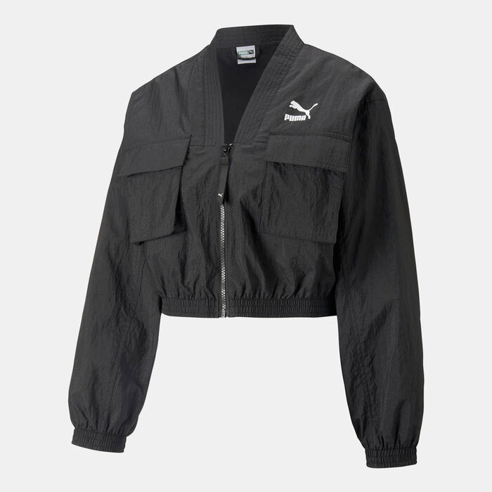 بوما جاكيت دير تو ووفن للنساء أسود image number 0