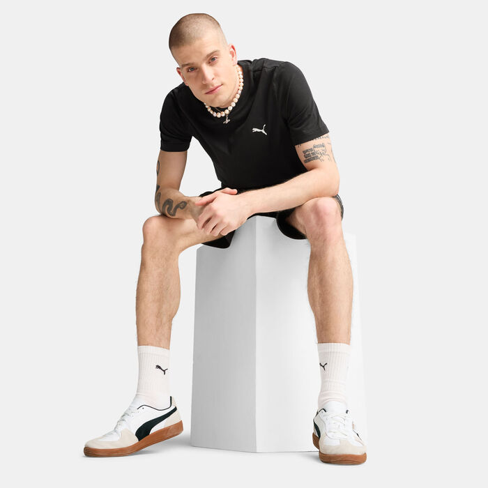 بوما تيشيرت إيسنشيالز سمول لوجو للرجال أسود image number 2