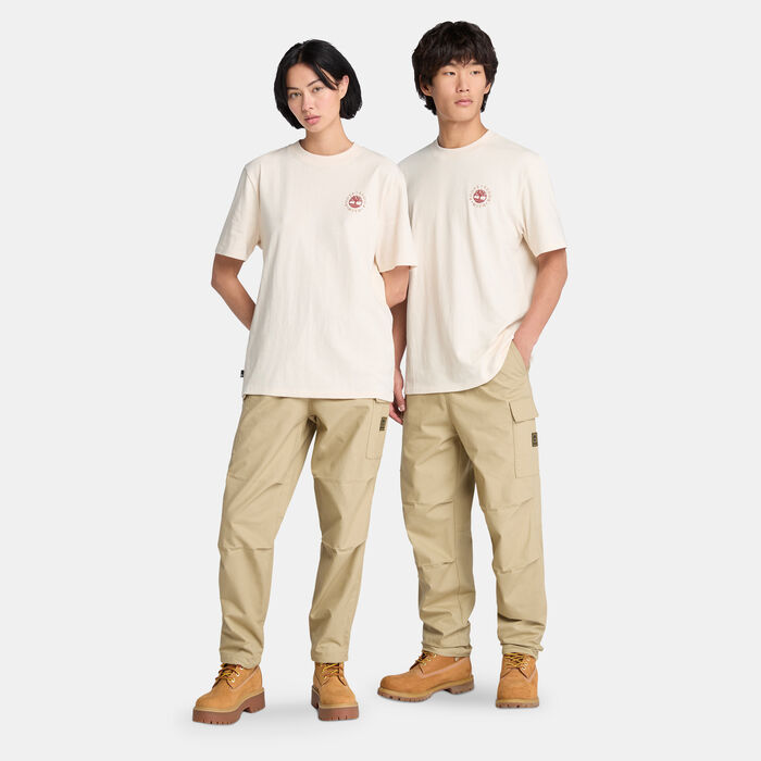 تمبرلاند تيشيرت ووشد بووت لاب جرافيك للرجال أبيض image number 2