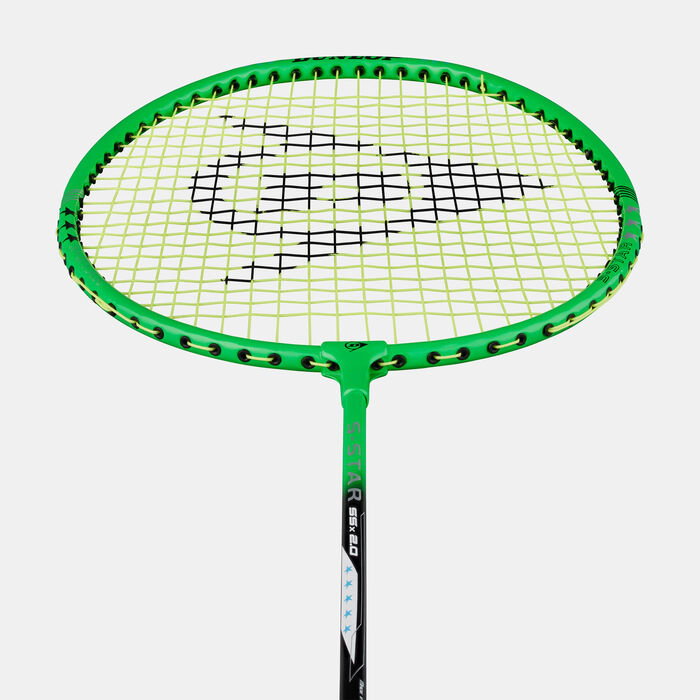 دنلوب مضرب البادمينتون S-ستار SSx 2.0 G6 HH NF للاطفال أخضر image number 2