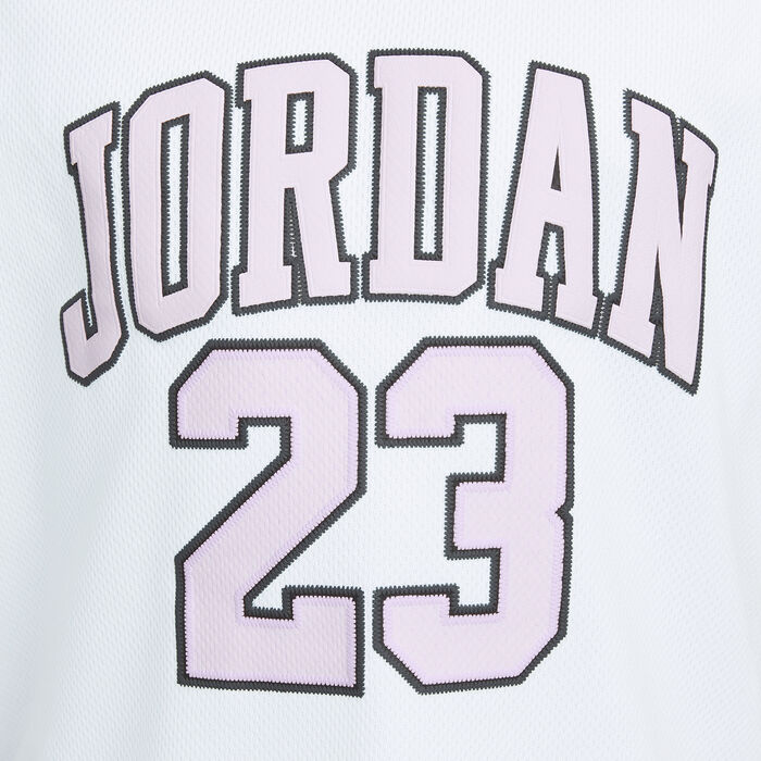 جوردن طقم 23 تيشيرت وشورت للأطفال وردي image number 3