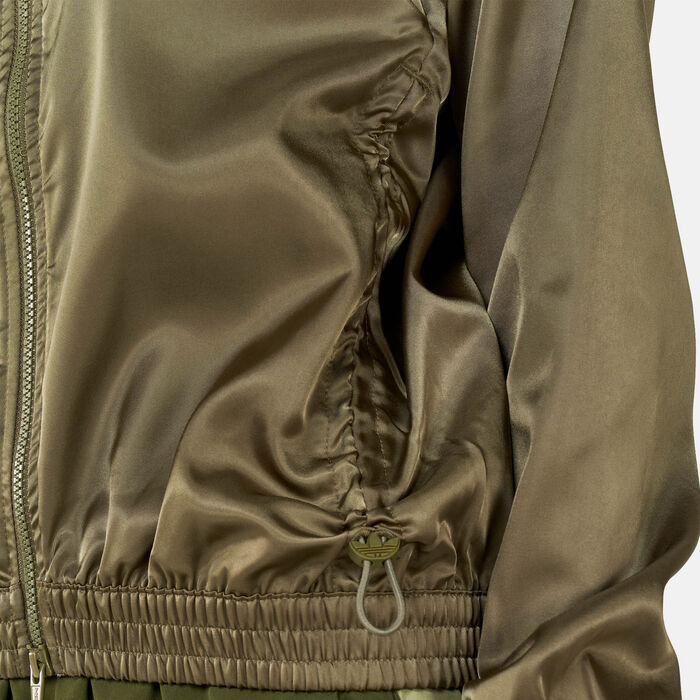 اديداس اورجينال جاكيت ساتان للنساء أخضر image number 3