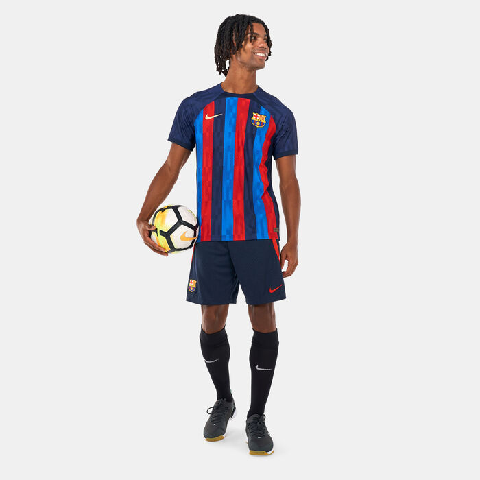 نايكي شورت F.C.برشلونة سترايك دراي-فِت فوتبول للرجال أزرق image number 2