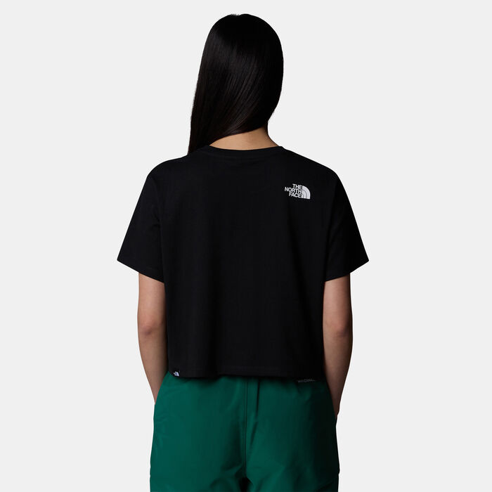 ذا نورث فيس تيشيرت سيمبل دوم كروب للنساء أسود image number 1