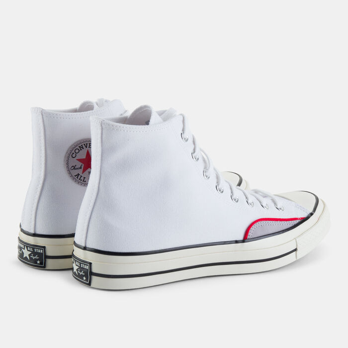 كونفرس حذاء تشاك 70 هاي 90 سبورت للجنسين أبيض image number 2