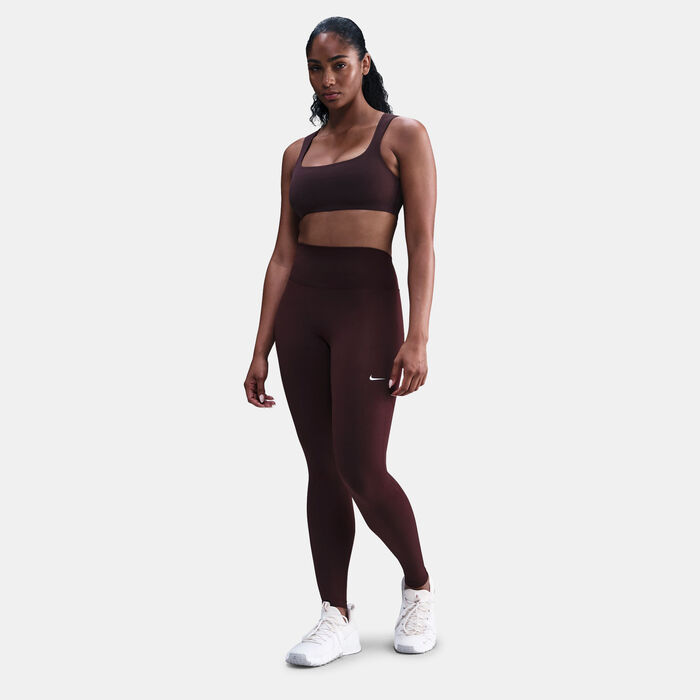 نايكي ليقنز ون سيمليس فرونت بخصر عالي للنساء وردي image number 4