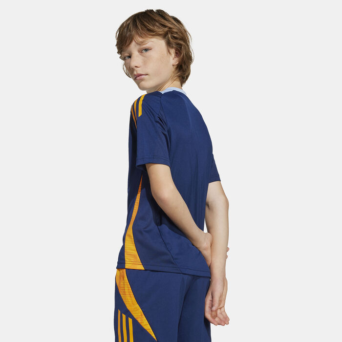 اديداس تيشيرت التمرين كرة القدم ريال مدريد تيرو 24 للأطفال أزرق image number 1