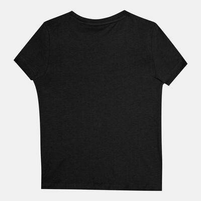 بوما تيشيرت ايسنشالز+ لوجو للاطفال أسود