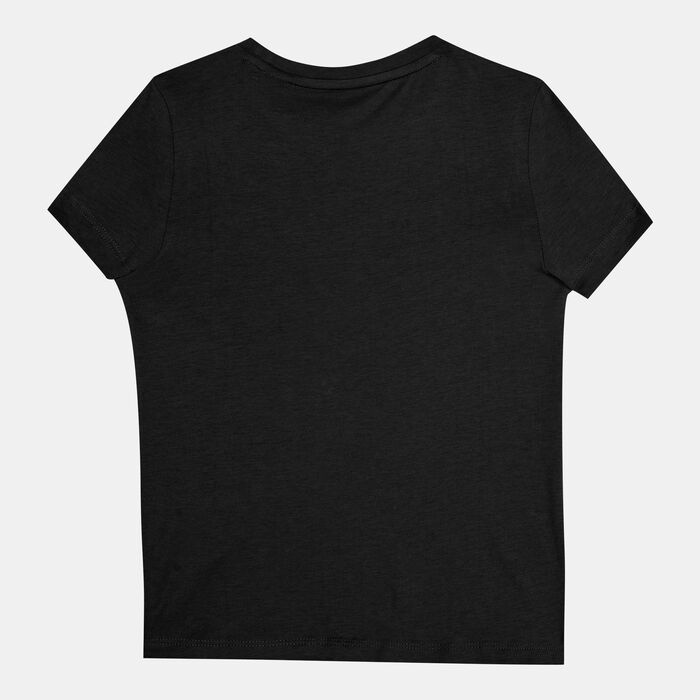 بوما تيشيرت ايسنشالز+ لوجو للاطفال أسود image number 1