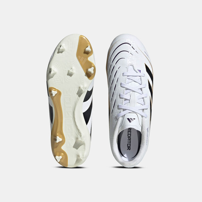 اديداس حذاء كرة القدم بريداتور ليج لأرضيات ملاعب العشب الطبيعي/ الأرضيات المتعددة للأطفال أبيض image number 4