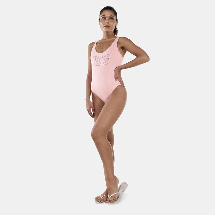 نايك سويم بدلة سباحة يو باك للنساء (قطعة واحدة) أحمر image number 2