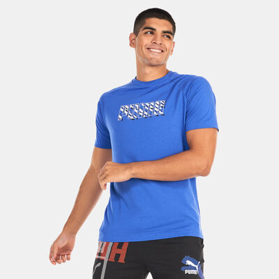 بوما تيشيرت DYNA-MIX جرافيك للرجال أزرق