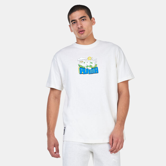 بوما تيشيرت &times; ريب ن ديب جرافيك للرجال بيج image number 0