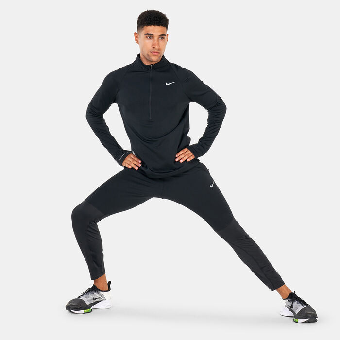 نايكي تيشيرت ثيرما-فت رن ديفيجن 1/2-سحاب للرجال أسود image number 2