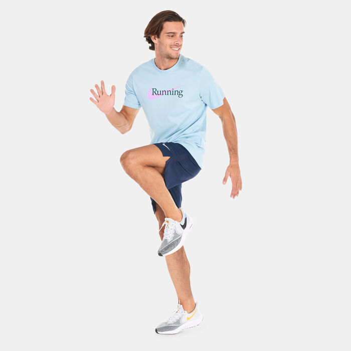 نايكي شورت الجري تشالنجر دراي-فت أنلايند للرجال أزرق image number 2