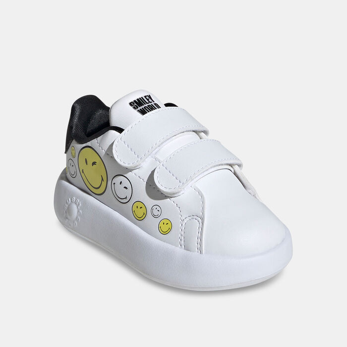 اديداس حذاء الجري سمايلي ادفانتيج للأطفال أبيض image number 1