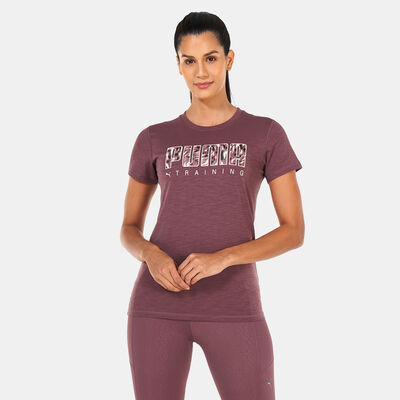 بوما تيشيرت بيرفورمانس لوجو للنساء بنى
